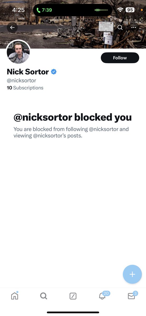 I went to unblock @nicksortor and to my surprise…

So I wanted him to have an opportunity to watch what comes next…

I guess we will unpack Maui without his input then. 🤷🏻‍♂️