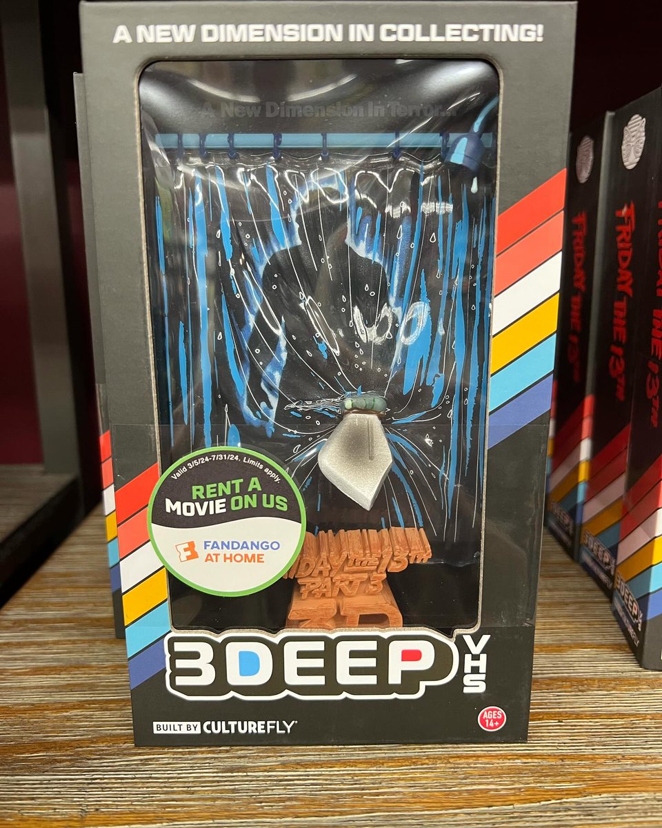 Now in store at Dark Delicacies the 3Deep VHS wall hanging or desktop sitting sculpture. Dark Delicacies is open Tuesday through Sunday (darkdel.com)