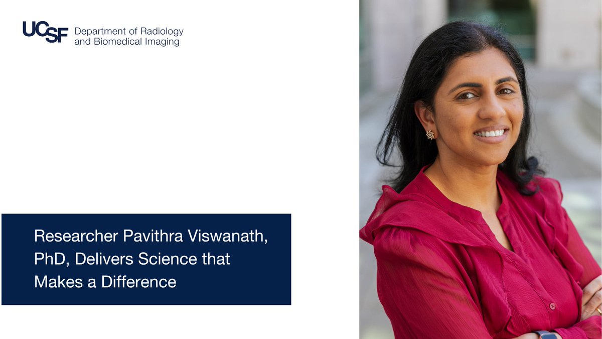 .@UCSFimaging's Dr. Pavithra Viswanath has had recent research on hyperpolarized C-13 imaging biomarkers transition to clinical trials. Read more about her outstanding work & grants. ⬇️ radiology.ucsf.edu/blog/researche…