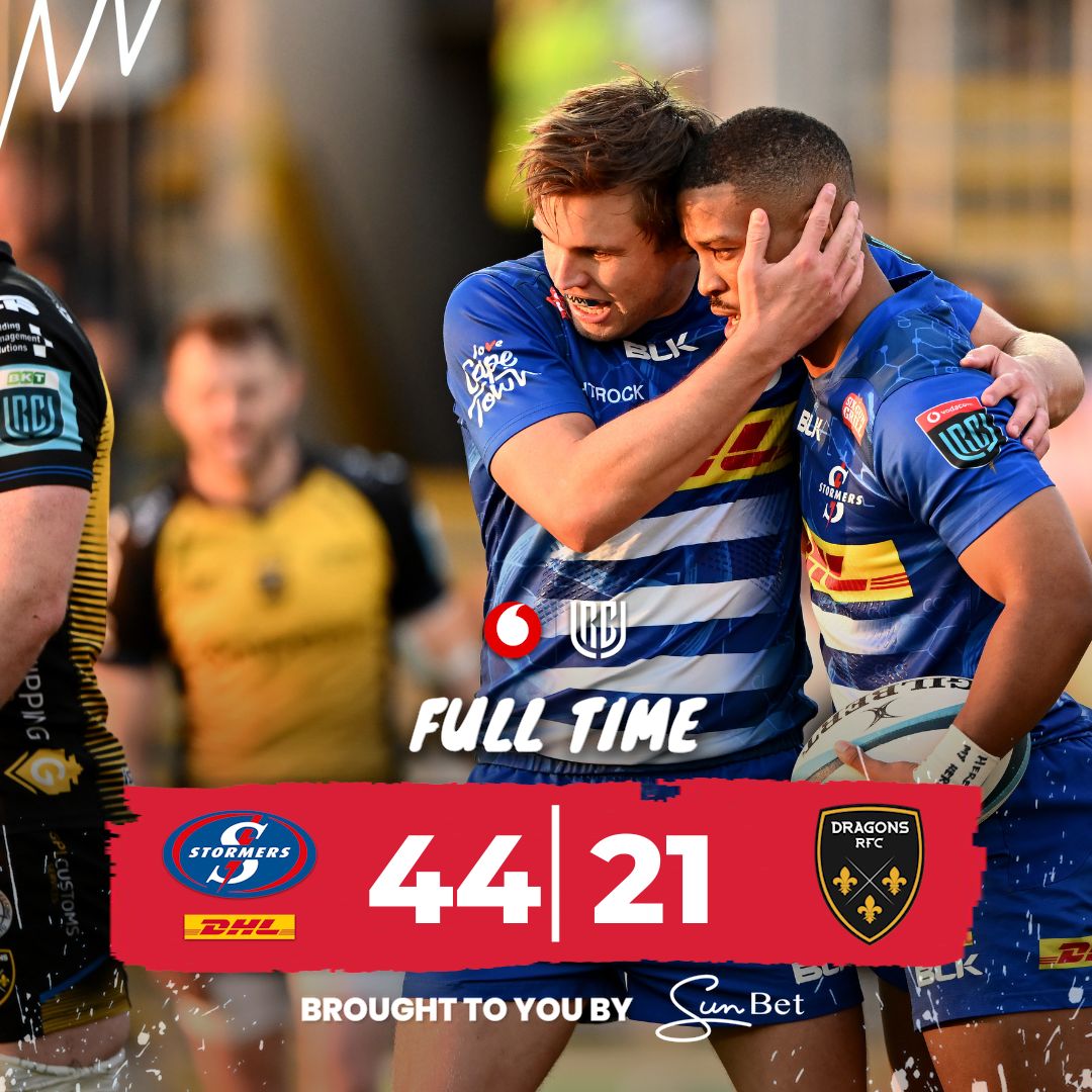 A crucial five points at Rodney Parade. On to the next challenge. #DRAvSTO #iamastormer #dhldelivers @Vodacom #URC