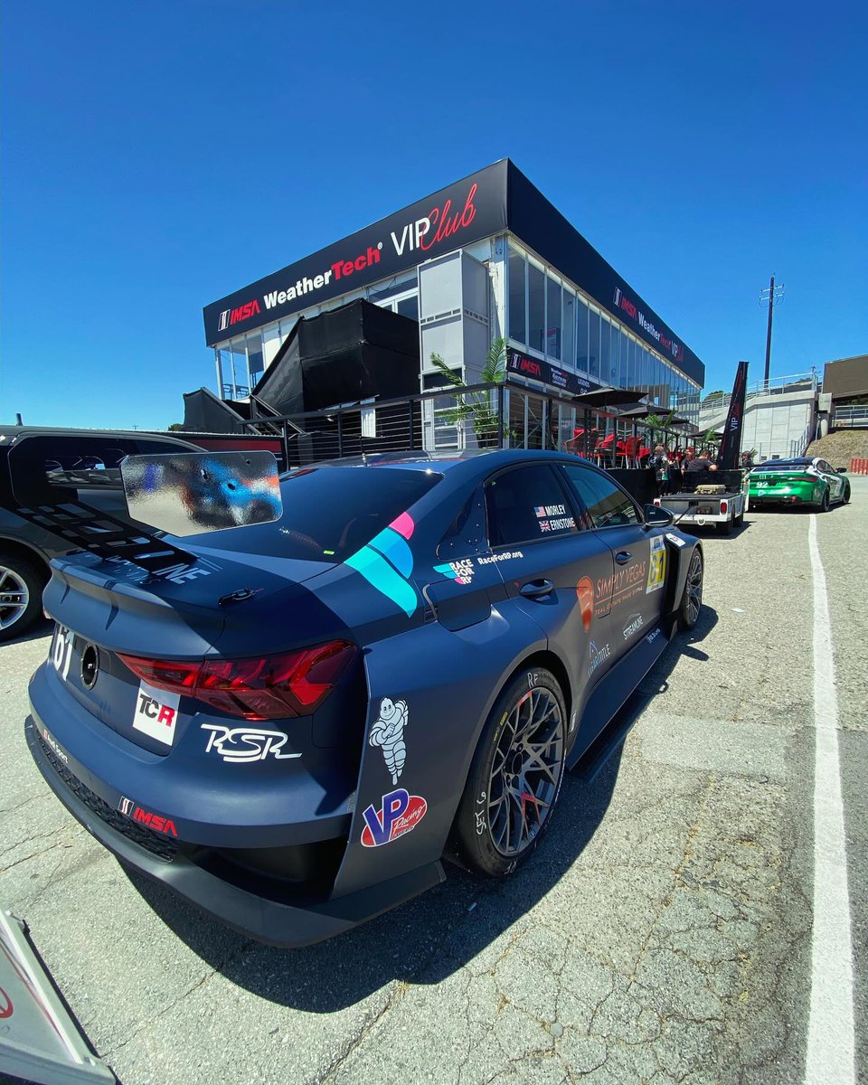 Hello from @WeatherTechRcwy Laguna Seca for Round 3 of the @IMSA @MichelinRaceUSA Pilot Challenge! Jon Morley is representing the Race for RP in the Roadshagger Racing No. 61 Audi RS3. Get ready!! #RaceforRP #RelapsingPolychondritis 📽️ youtu.be/S-yiKsctzx0?fe….