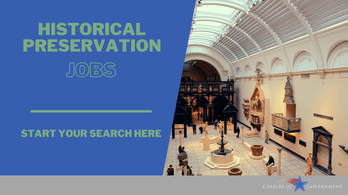 Make your next career move now. There are several open #HistoricPreservation jobs with state and local governments all across the country. Click the link to start your search #recruitment #job #jobsearch #jobs #hiring  careersingovernment.com/categories/726…