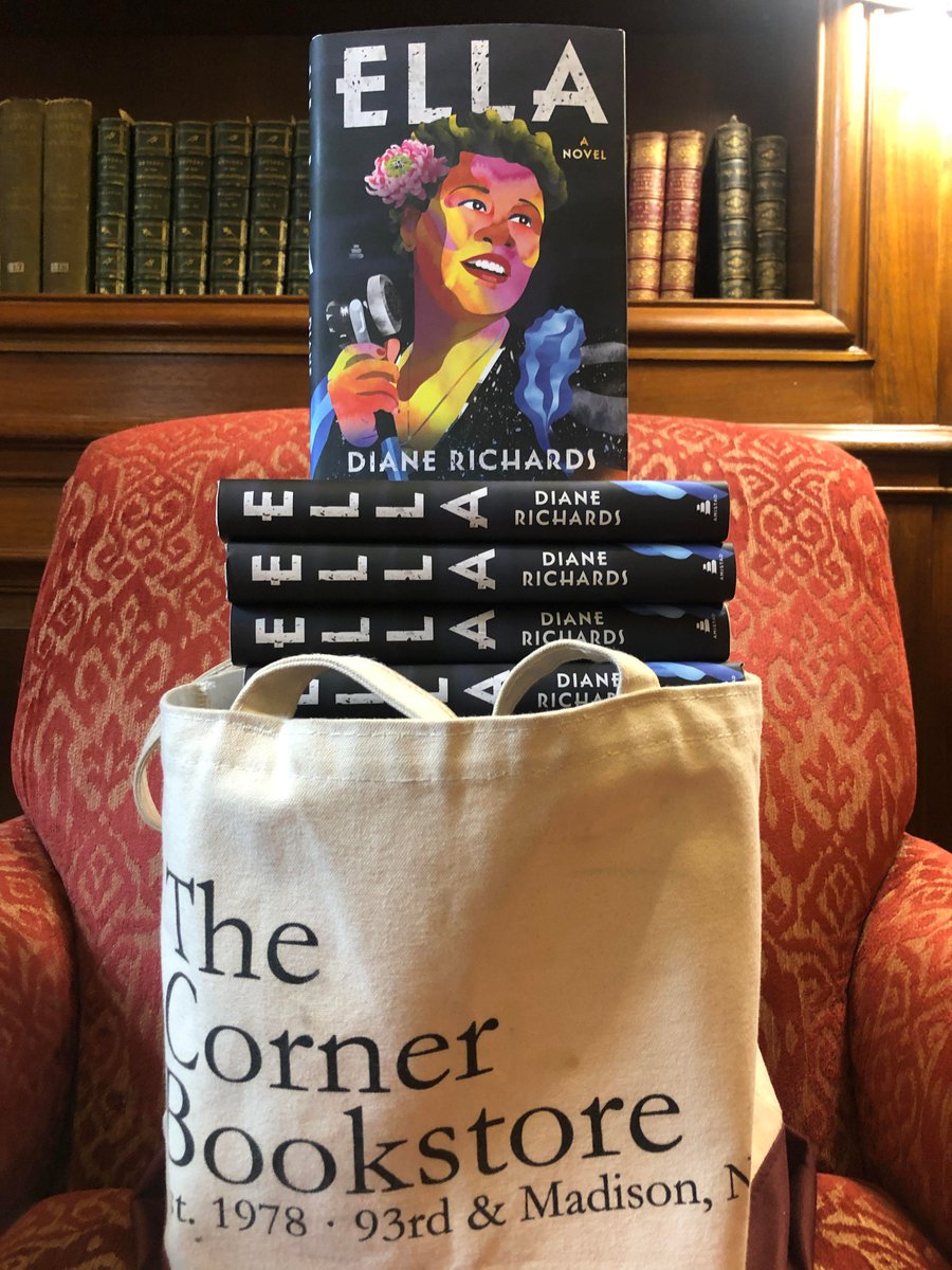 Our #indiebookstore @CornerBooksNYC dropped off books for our hybrid #booktalk on #EllaFitzgerald! Join @DianeRichards_  to discuss ELLA tomorrow @ 2 PM 
Register for the in-person here buff.ly/3UVxm62 (virtual platform included too). @AmistadBooks @HarperCollins @lithub