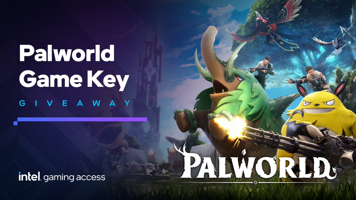 Here’s your chance to fight, farm, and build in a mysterious world. Enter for a chance to win a @Palworld_EN game key today! intel.ly/3UVe1lq