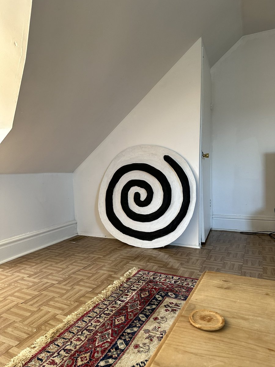 why did my roommate place this giant spiral in my living room..