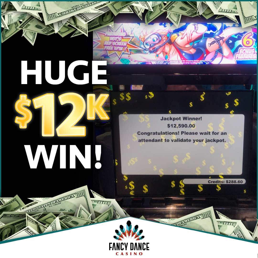 ✨✨BUFFALOOOO!✨✨ #Congrats to our $12,590 #Jackpot #Winner on #BuffaloTriplePower! 🐃 Stampede your way to big #wins at #FancyDanceCasino this weekend! #fancydance #casino #buffalo #fancy #getfancy #oklahoma #ponca #power #slotwin #stayfancy #triplepower #wherewinnersdance