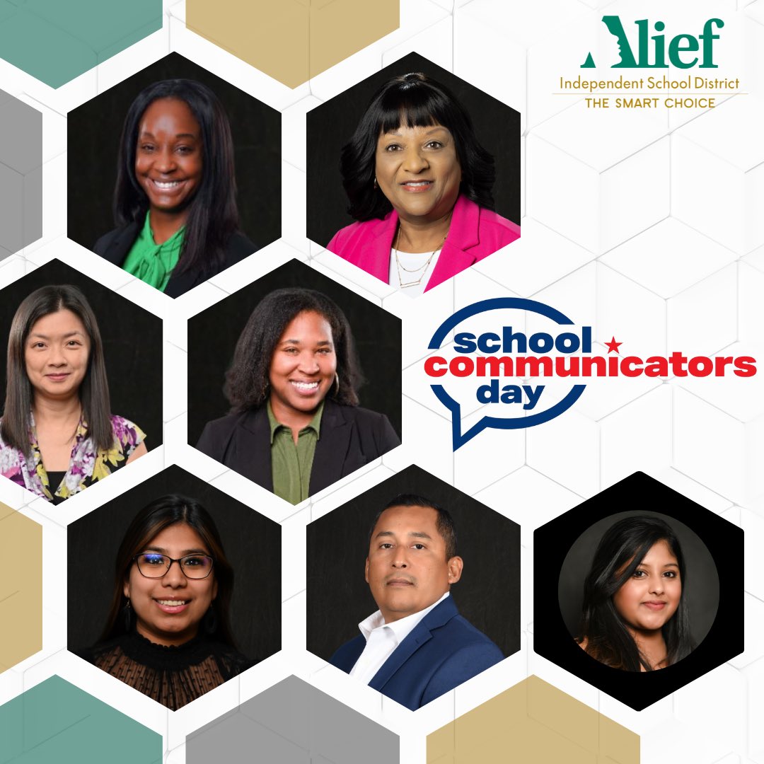 Behind every great school district is a team of incredible communicators! Today, we tip our hats to the amazing individuals in Alief ISD who keep us connected and informed. Your hard work doesn't go unnoticed! #WeAreAlief #SchoolCommunicatorsDay
