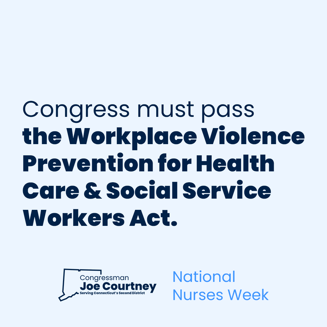 Happy Nurses Week! 

I’ve been married to a nurse practitioner for over 30 years. We rely on this workforce to care for us, and it’s past time that we do the same for them by addressing the epidemic of workplace violence. 

#SafeCare