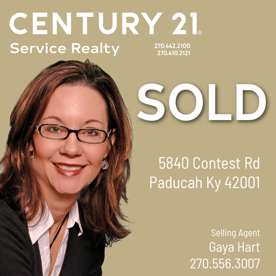 Congratulations to Gaya and her Buyers!

#SOLD #realtor #realestate #paducahrealestate #westkentuckyrealestate #lakesrealestate #4riversrealestate #bentonrealestate #murrayrealestate #mayfieldrealestate #century21 #Century21servicerealty #communityfirst #C21 #C21Service