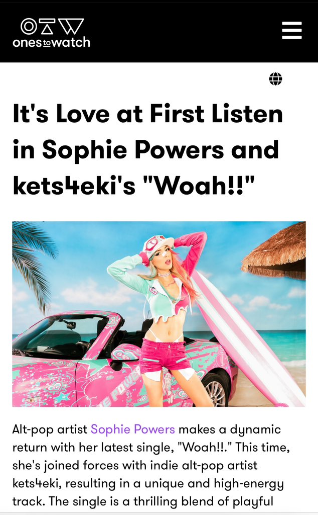 thank you! @onestowatch ! woah !! ft @kets4eki out nowwww