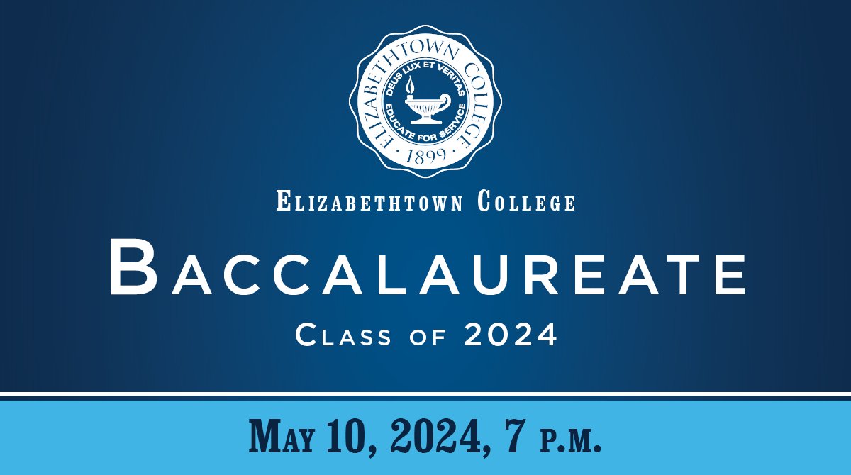 Join us in Leffler Chapel and Performance Center for our #EtownGrad24 Baccalaureate Service tonight at 7 p.m. Can't make it? Tune into the livestream at etown.edu/live.