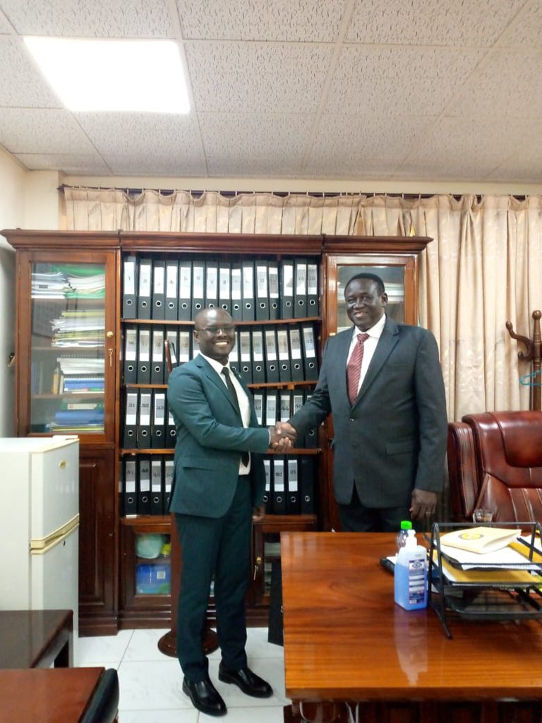 South Sudan head of mission to the Republic of South Sudan today made a curtsy call to the newly appointed undersecretary of foreign Affairs <a href="/SouthSudanGov/">South Sudan Government</a>  to establish a regional bond and engage him on areas of common interest.<a href="/kwaje_david/">David Kwaje</a> <a href="/IGADsecretariat/">IGAD Secretariat</a>