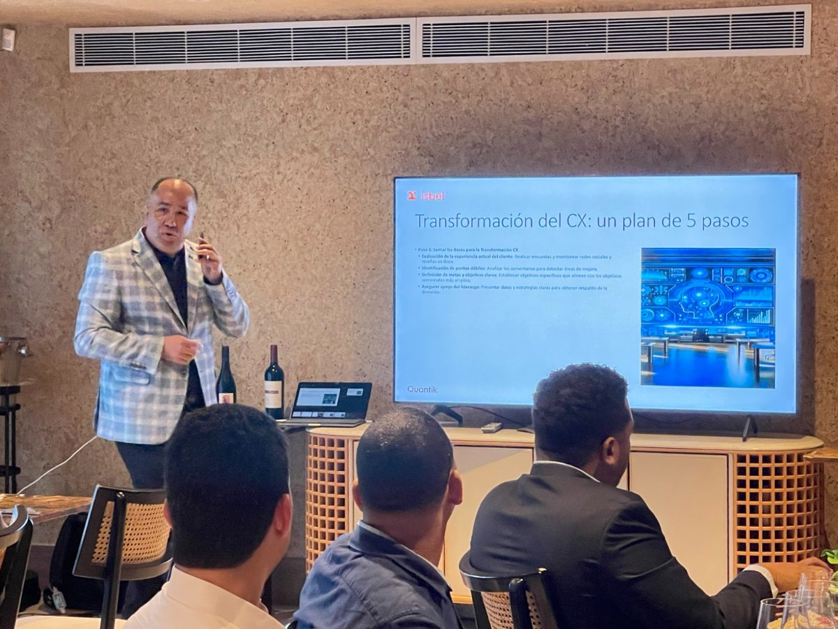 📅 Evento | Ayer, en Santo Domingo, disfrutamos junto a clientes y colegas de una charla informativa sobre Avaya Experience Platform, y culminamos con una excelente cata de vinos.

¡Gracias por acompañarnos! 🙌