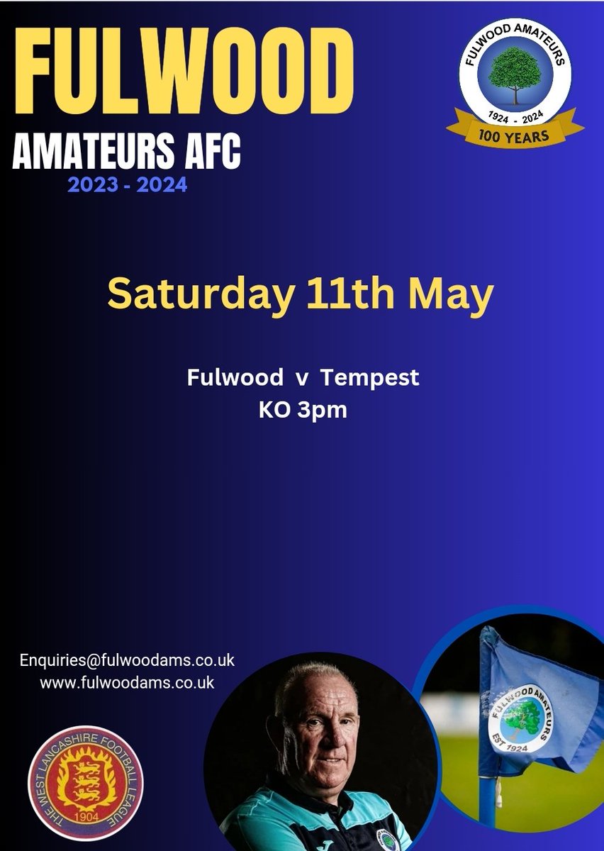 The forecast looks fantastic, come down support the lads and the Gaffer in the last game of the season. Clubhouse open from 12 noon serving refreshments