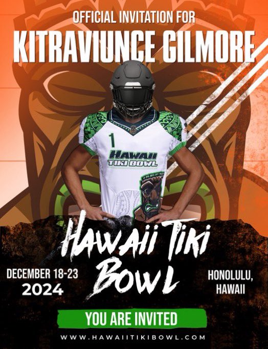 Thanks <a href="/HawaiiTikiBowl/">Hawaii Tiki Bowl</a> for giving me the opportunity to attend this event I am very grateful🔥🔥
<a href="/jhw62/">Jordan Wood</a> <a href="/Coach_Mgayle/">Coach Gayle</a> <a href="/Sandiesfblife/">GRAPELAND SANDIES (1974 🏈 State Champs)</a>
