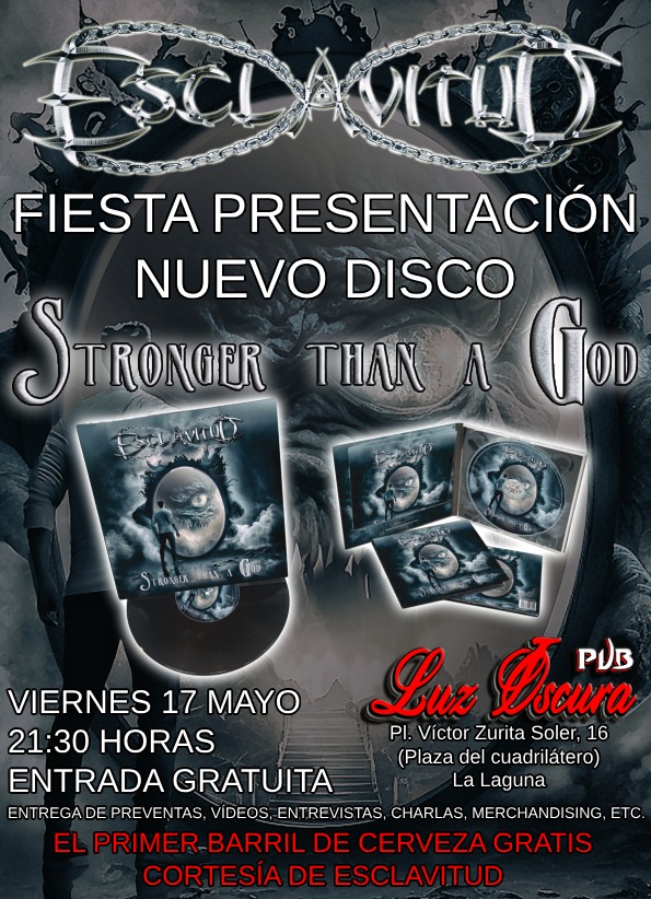 ESCLAVITUDMETAL's tweet photo. [ESP] 🤘🏻¿Lo quieres celebrar con nosotros?🤘🏻
🔥Te esperamos🔥

[ENG] 🤘🏻Want to celebrate with us?🤘🏻
🔥Wait for you🔥

Pub Luz Oscura 
#esclavitudmetal #esclavitudmetalofficial #strongerthanagod #digipackcd #vinilos #vinylrecords #preordernow #heavymetalmusic #publuzoscura https://t.co/ntfFnekzw5