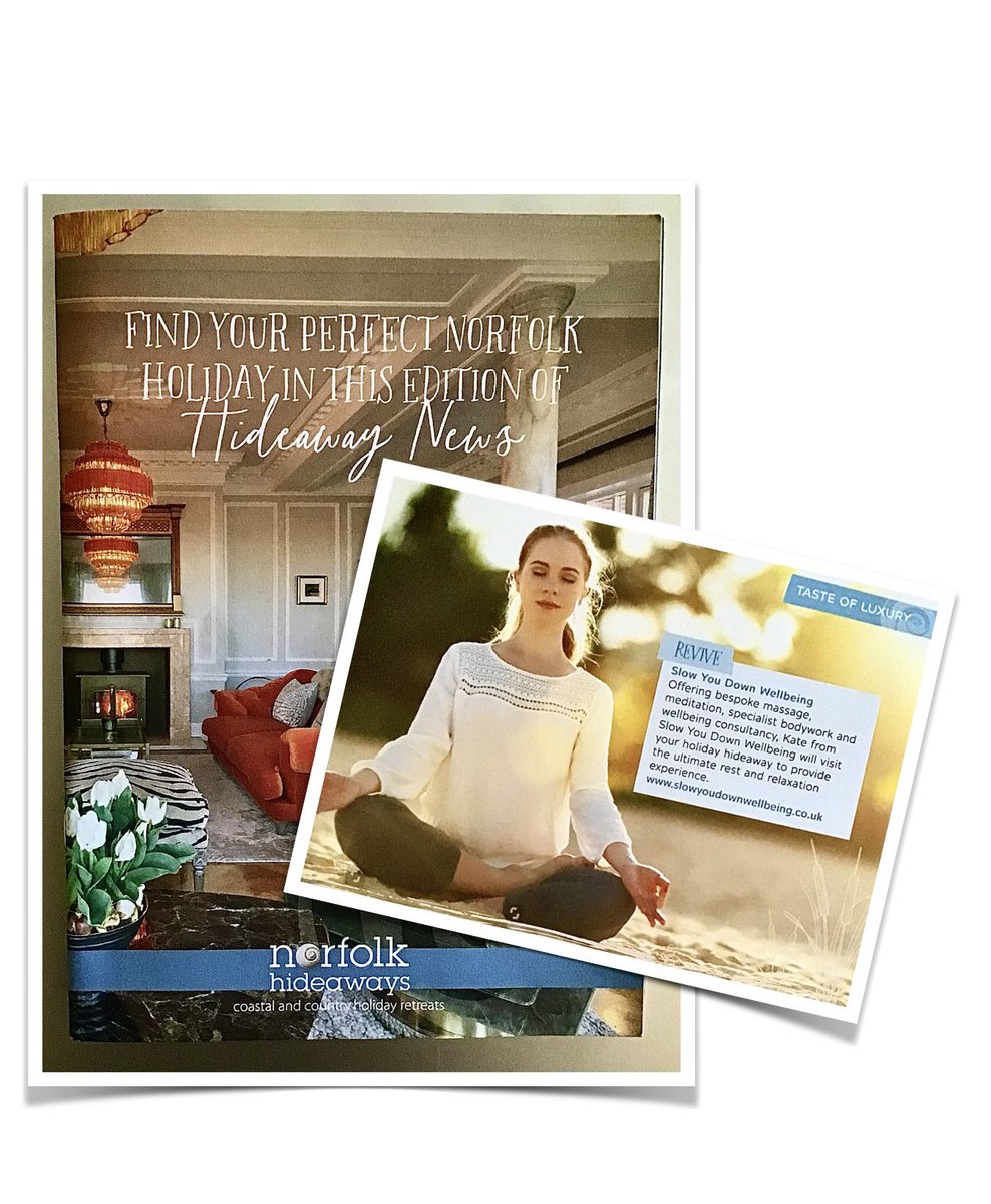 “Taste of Luxury” Slow You Down Wellbeing as featured in Hideaway News. Thank You @NorfolkHideaway . An absolute pleasure to meet & treat your guests 🫶 #slowyoudownwellbeing #norfolkhideaways #positivepartnerships #Norfolk #norfolktourism #visitnorfolk