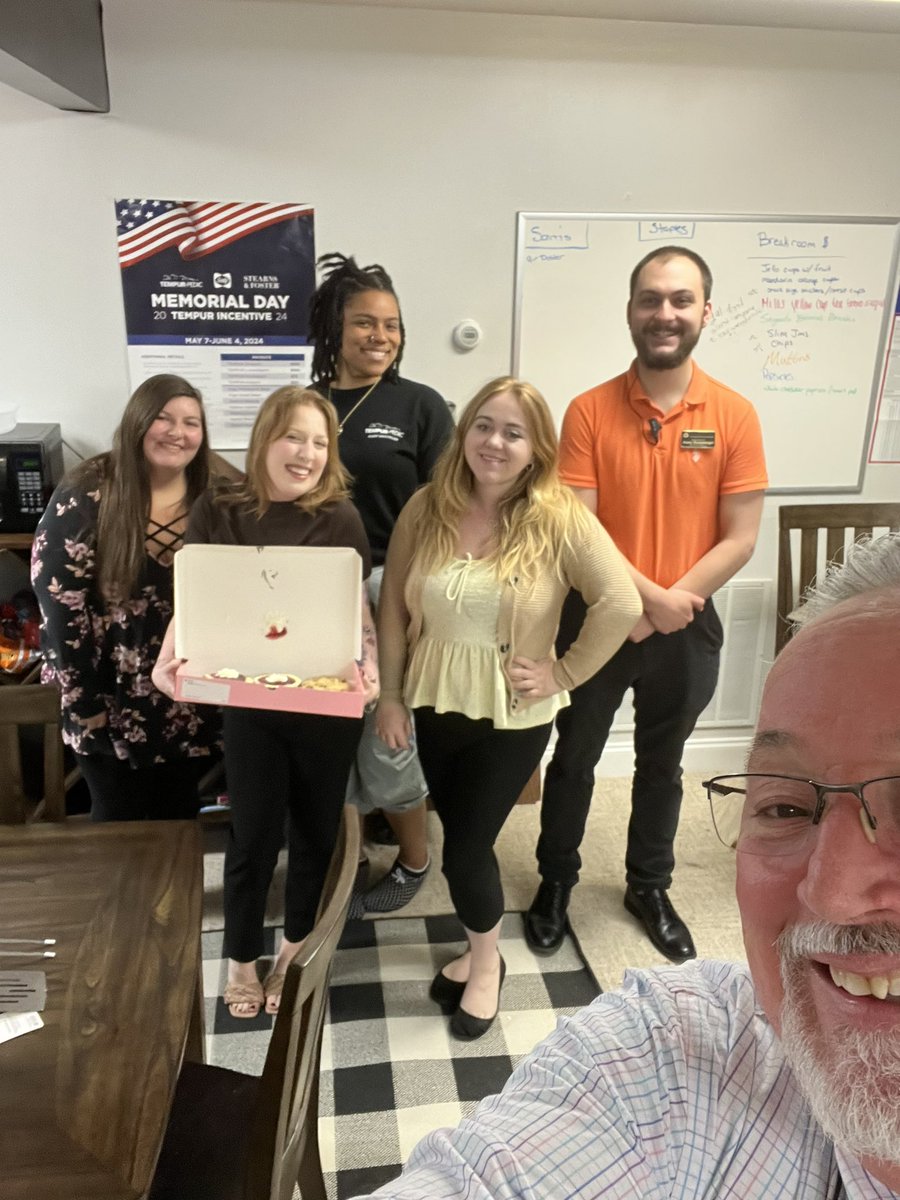 Today we say goodbye to Denita, she is moving in to greater heights and what better way to send her off than with some Crumbl cookie!  Best wishes gal!