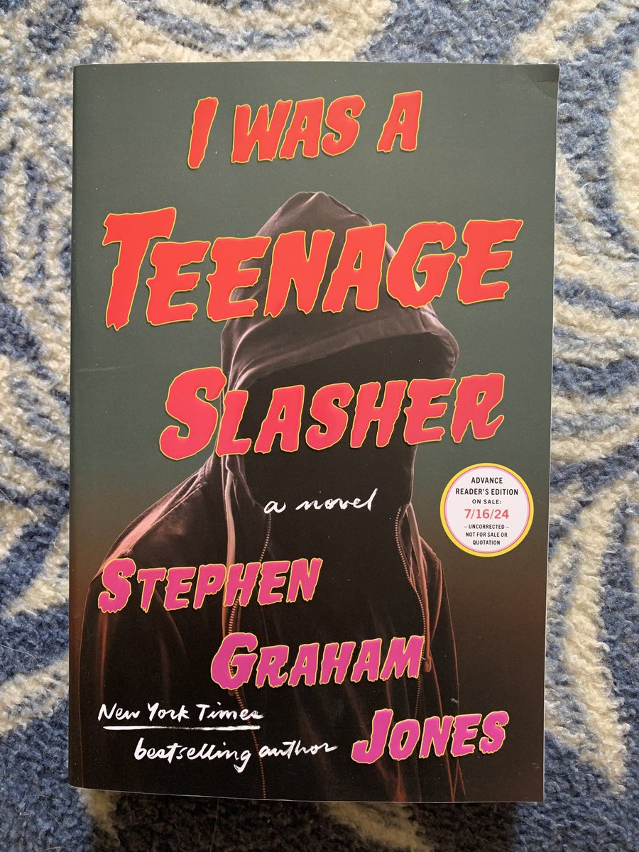 #FridayReads I WAS A TEENAGE SLASHER by Stephen Graham Jones @SGJ72 July 2024 from @SagaPressBooks @simonschuster @SSEdLib #horror #texas #FirstPerson #homage #deconstruction
