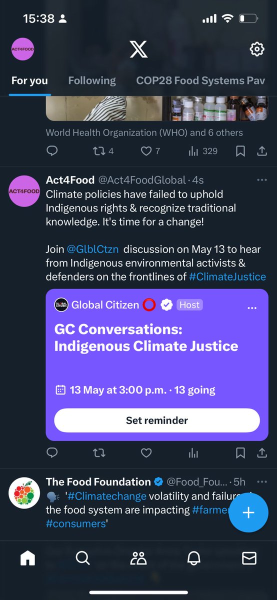 our first GC Conversation!! (Previously known as twitter space conversations). please help us post this! Use this social media toolkit! The conversation takes place on Monday at 10 am ET / 4 pm CET and it will discuss environmental and indigenous