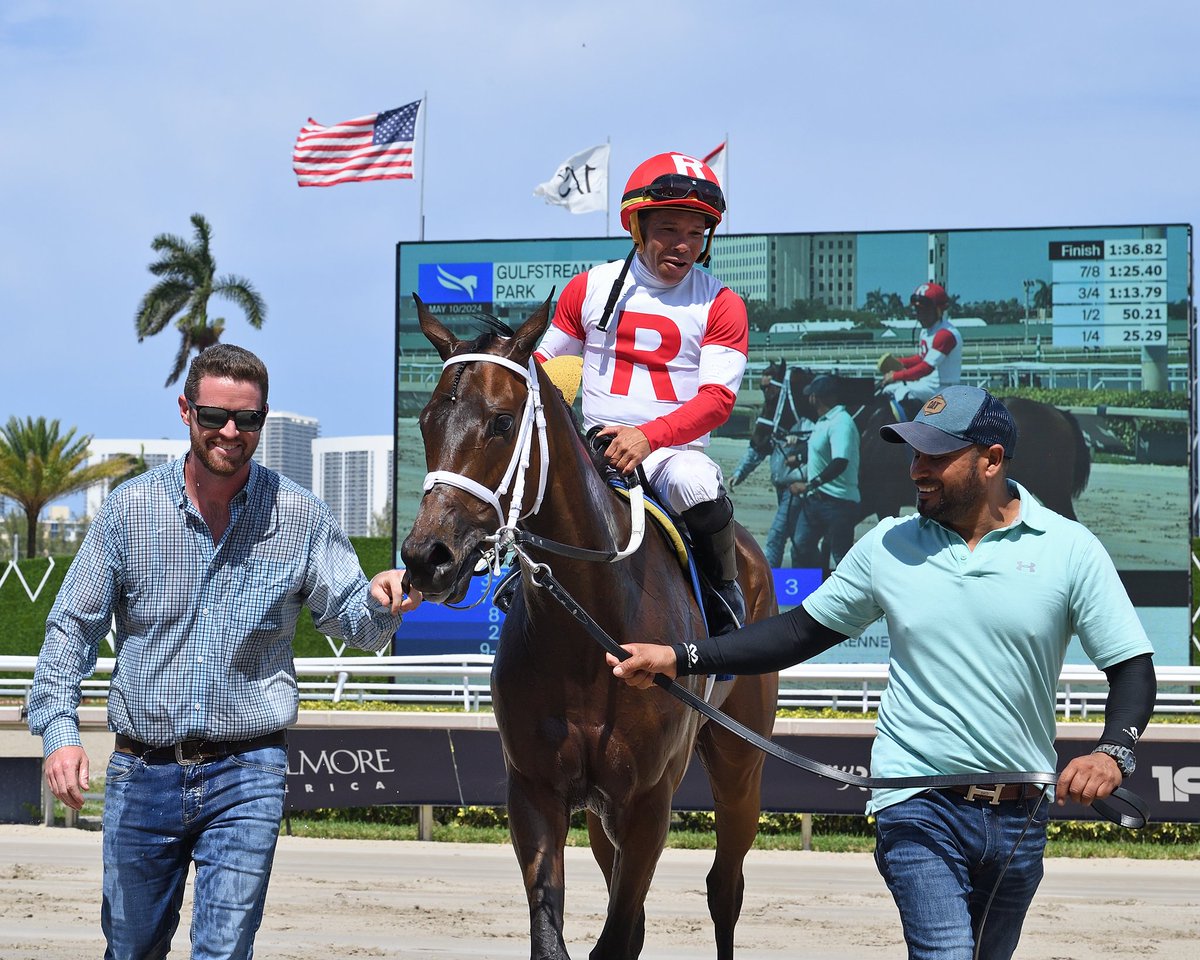 Congratulations to trainer Nolan Ramsey on his first career victory! #GulfstreamPark #RoyalPalmMeet