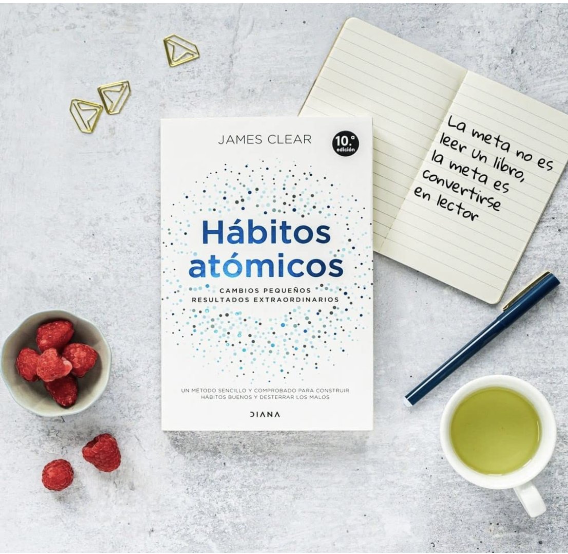 studio40ca's tweet photo. ¿Quieres transformar tu vida a través de pequeños cambios diarios? ¡Entonces acompáñame en este #hilo sobre "Hábitos Atómicos" de James Clear, donde exploramos cómo los pequeños hábitos pueden tener un impacto extraordinario en nuestras vidas. https://t.co/6uhJuftke2