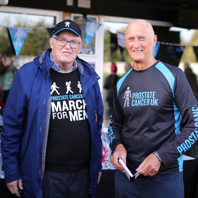 Whether you’re a hiking hero, or a rookie rambler, you can help fund lifesaving research. 🚶 Paul (right) has raised over £75,000 by organising many events including a 25 million step challenge! ➡️ Organise your own walk: bit.ly/3vsA60O #ProstateCancer l #Walking