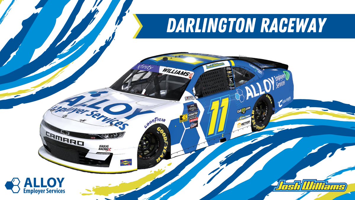 We're ready to take on the track @TooToughToTame this weekend with @Josh6williams! #CrownRoyalPurple200 | #StrongerByDesign