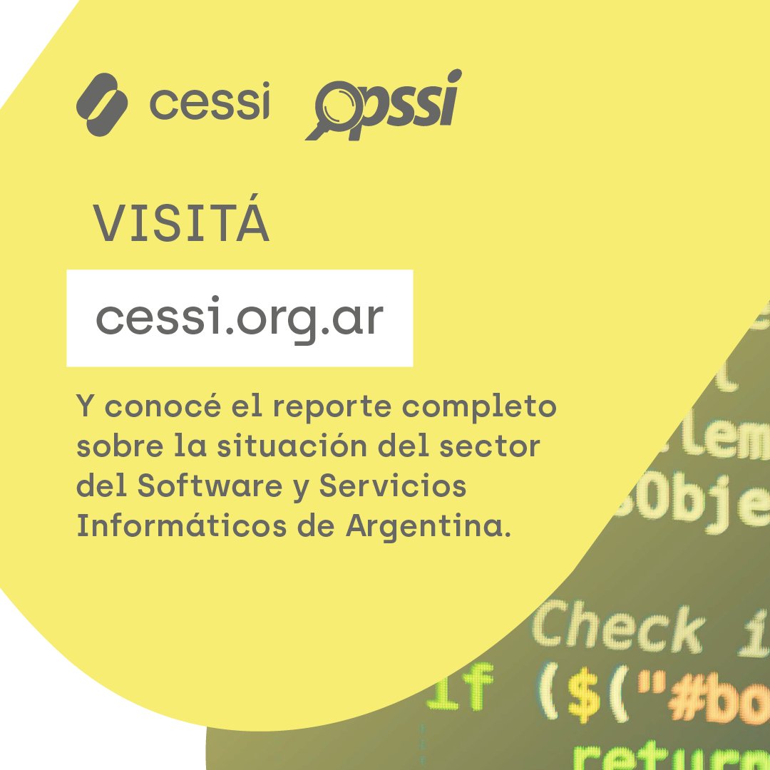 Conocé las últimas novedades sobre:
✅Crecimiento de la Industria
✅Situación salarial
✅Modalidades de trabajo
✅ Rotación de personal y más.

↪️ Accedé al reporte completo en cessi.org.ar.

#Software #IT #Tecnología #SectorIT #IndustriaDelSoftware #Innovación