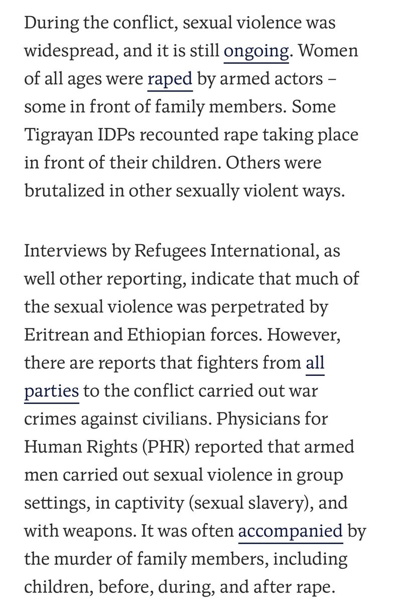 I couldn’t stop crying after reading this report. Please pray for the Tigrayan people and amplify their voices
#TigrayGenocide #TigrayIsBeingStarved #TigrayCantWait