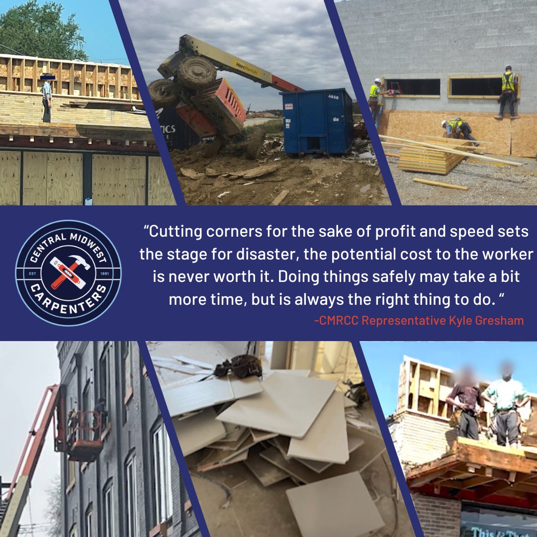 Safety standards are implemented on jobsites so workers can return home to their families every day the same way they left for work - in one piece. Let's go beyond Construction Safety Week, and value these standards every day.

#CMWCarpenters #ConstructionSafetyWeek #UnionProud