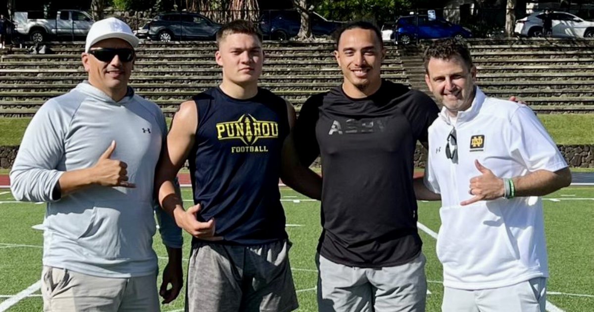 The Notre Dame coaching staff has been on the road recruiting this week. Here’s a look at some of the key stops they made: on3.com/teams/notre-da… On3+ for $1: on3.com/teams/notre-da…