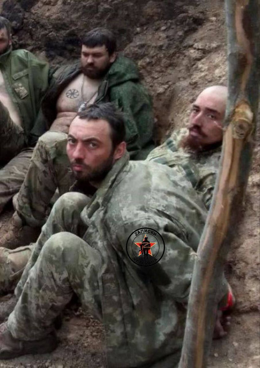 🇷🇺⚡Amongst the captured Ukrainians soldiers sit a few familiar faces. During the offensive into the Kharkov region today, a few soldiers of the Legion svoboda, Russian traitors were captured. We forgave the Germans, we have never forgiven traitors. You won't see them ever