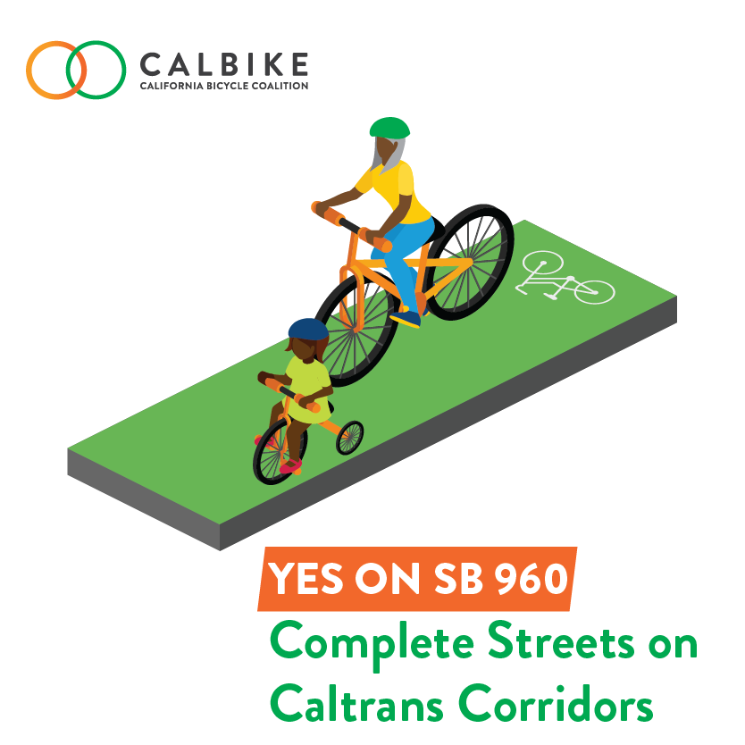We can’t drive our way out of the climate crisis. Californians need to be able to safely walk, bike, and take transit on all local streets. Join us @ tinyurl.com/CalBike960 #completestreets #sb960