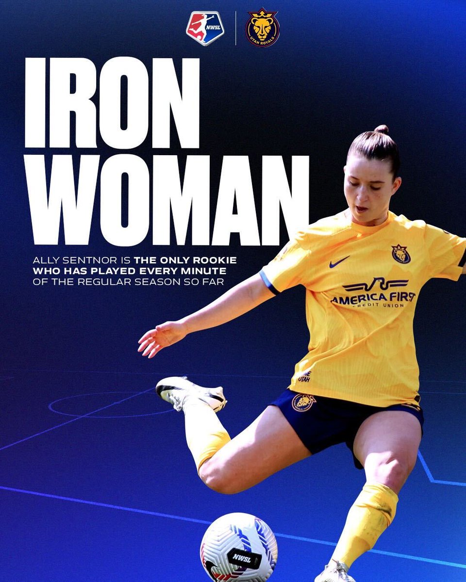 We all need the Ally Sentnor Recovery Plan! Tune-In to @UtahRoyalsFC to watch her take on @chicagoredstars on Sunday at 5:30pm/et.