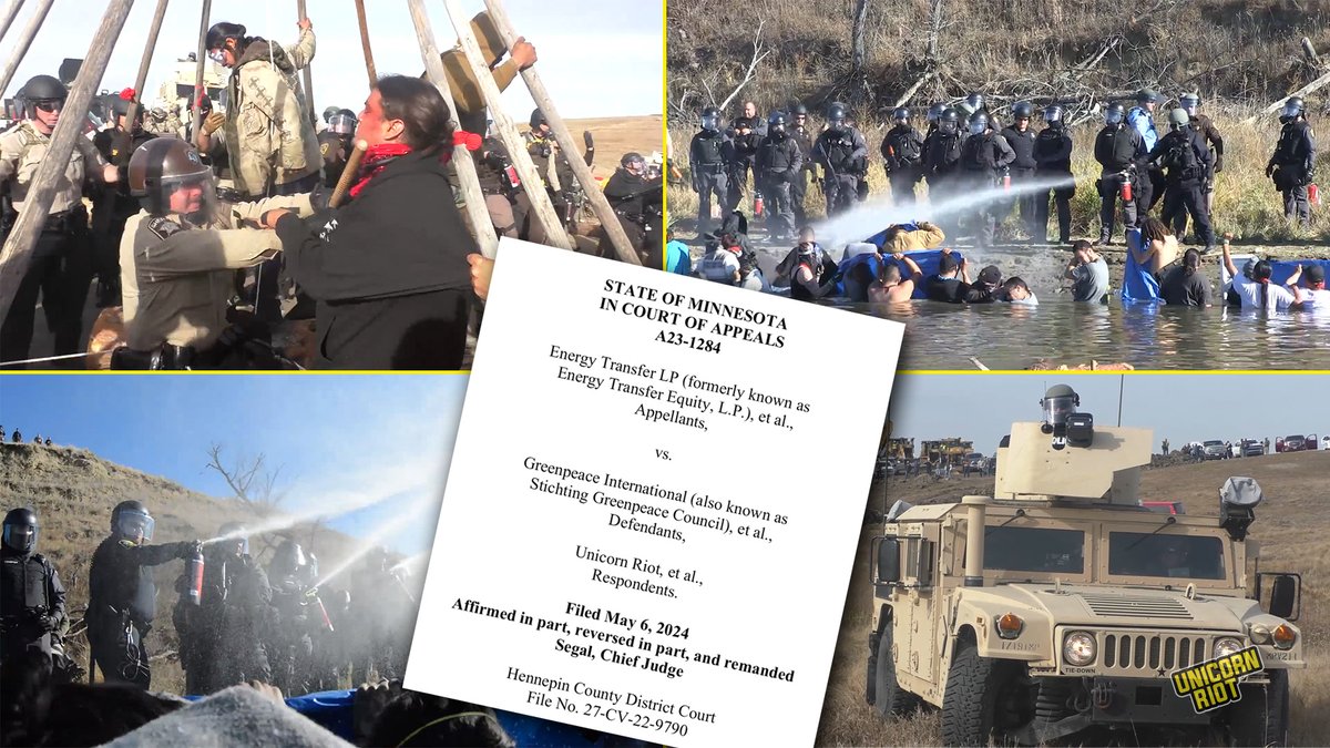 🚨New: Unicorn Riot Nets Resounding Win for Press Freedom Against Oil Corporation in MN Appeals Court unicornriot.ninja/2024/unicorn-r… The Minnesota Court of Appeals issued a ruling favoring Unicorn Riot, rejecting Energy Transfer LP’s attempt to grab news materials through a subpoena.