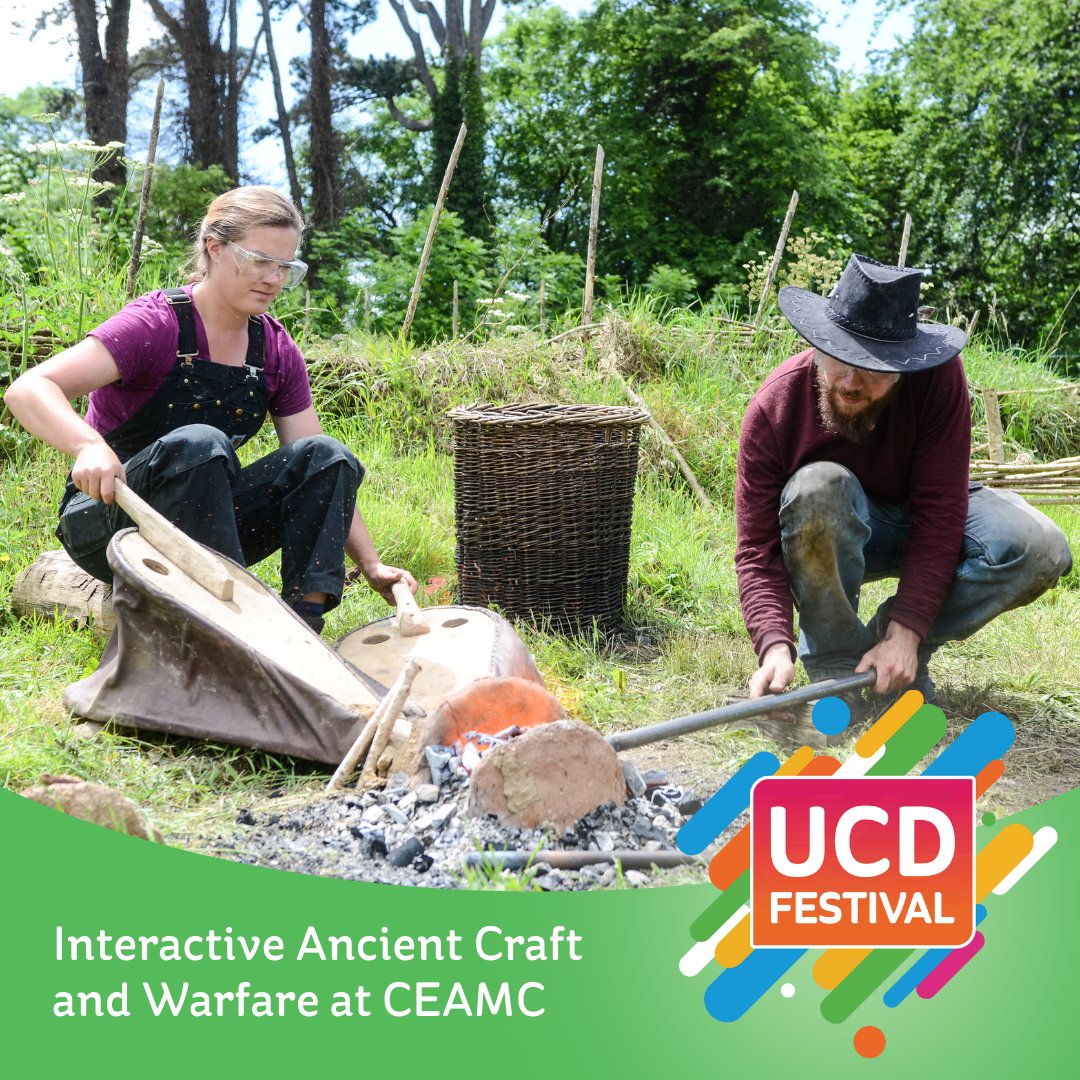 🏹 Time to step into the past with a visit to the Centre for Experimental Archaeology and Material Culture. All experiences are sensory sensitive, sustainably-aware and neuro-inclusive making it the perfect activity for all ages! Register today 👉 festival.ucd.ie