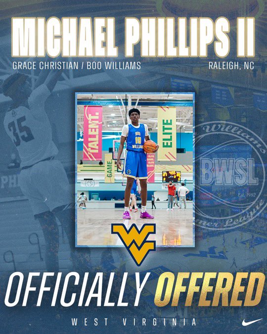 After a great conversation with the Coaching staff. I am Blessed to receive an offer from West Virginia University. @WVUhoops