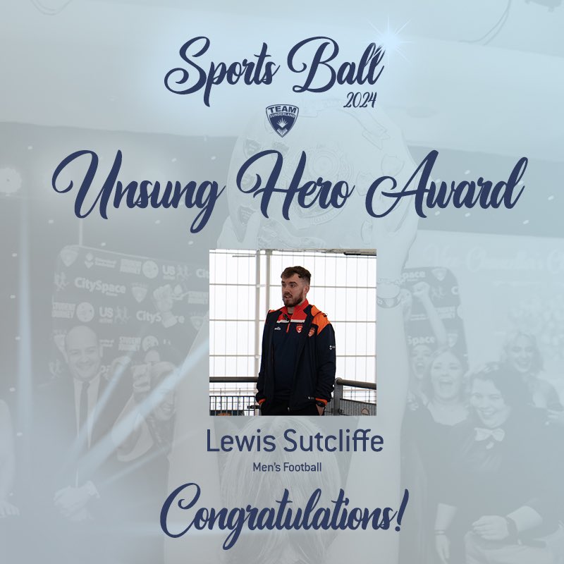 Congratulations to Lewis Sutcliffe, our Unsung Hero for 2023-24 👏🏻 

#WeAreSun #Belong