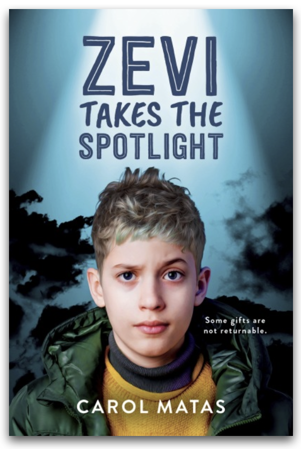 HelenKubiw's tweet photo. Another #hilo novel in @orcabook #OrcaCurrents series is ZEVI TAKES THE SPOTLIGHT written by @carolmatas. Gr 7 Zevi is psychic & must deal with the fame that comes with it. But solving a mystery may give him some new insights into celebrity. https://t.co/3UYNWECED0 https://t.co/wrSvvINJSu
