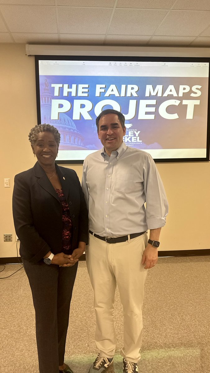RepWileyNickel's tweet photo. Thanks to all who joined my "Fair Maps for North Carolina" tour stop in Fayetteville today, especially Senator @vapplewhite1!
In Congress, I'll continue to fight for election transparency and for federal, nonpartisan redistricting commissions in every state. #FairMapsNow https://t.co/jwlRnNO7zc