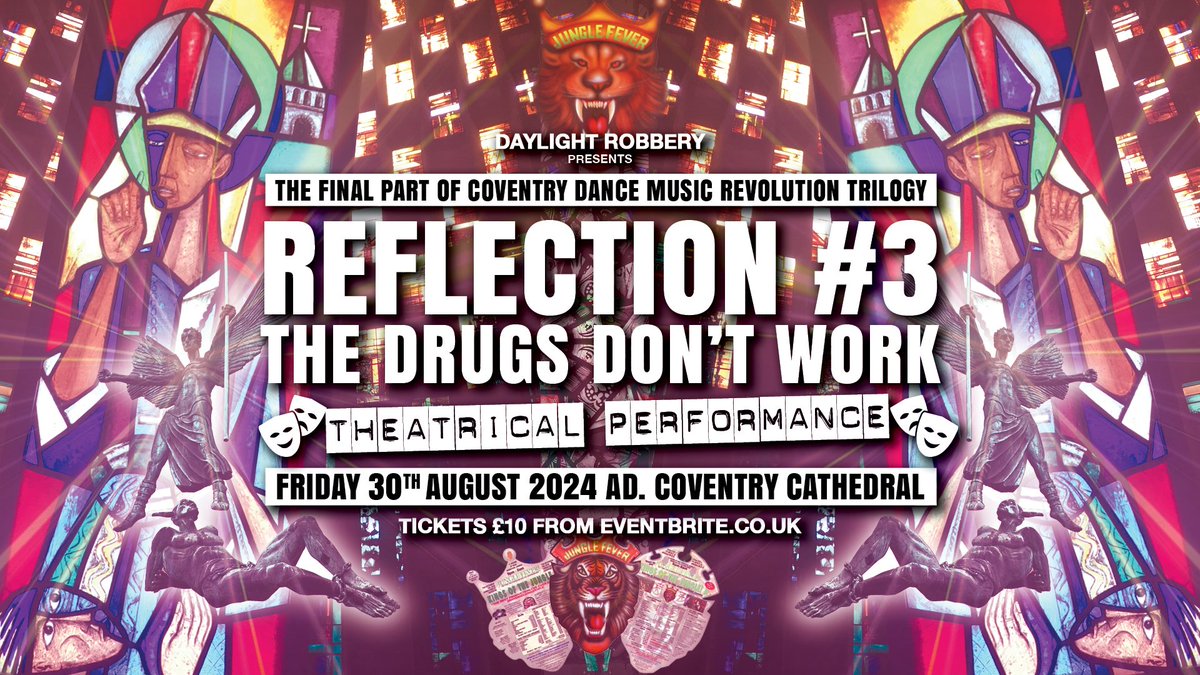 Join us on a journey back to 1993.
The Edge - Coventry and the 1st Jungle event  ever held outside of London, the legendary JUNGLE FEVER....
Come and be part of a spectacular theatrical performance...
More details and tickets coming soon.

#coventryineffect