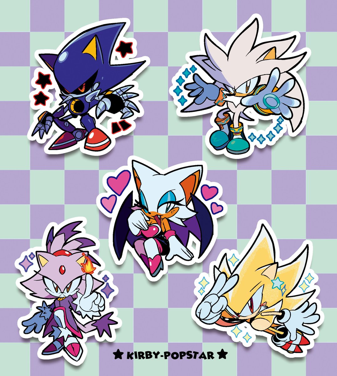 My Sonic chibi Stickers for a convention event