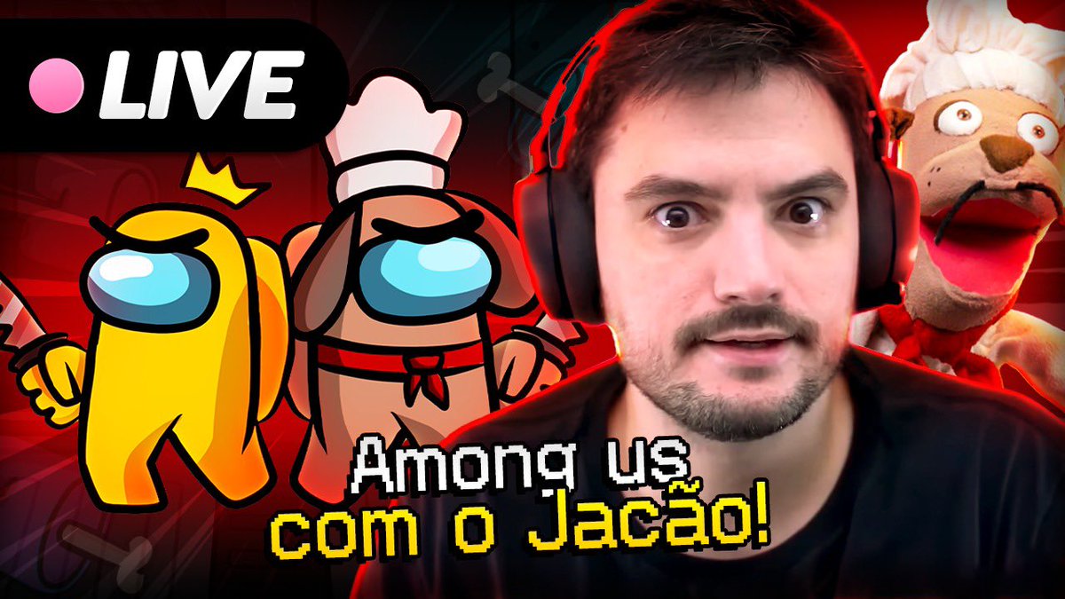 COMEÇOU A LIVE! Among Us com o Jacão!!! Link: youtube.com/live/Bw5bu9ElM…