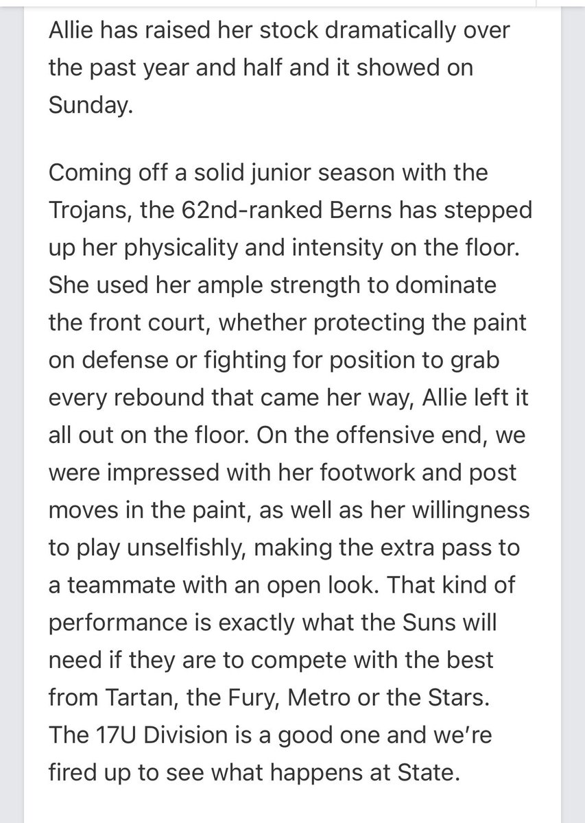 Belated THANK YOU @GMacHoops!! I am very fortunate to be a part of @MNSunsbball and play for @DreJtcelite. I’m lucky to spend time on the court with @OehrleinTori and ALL my awesome teammates!!