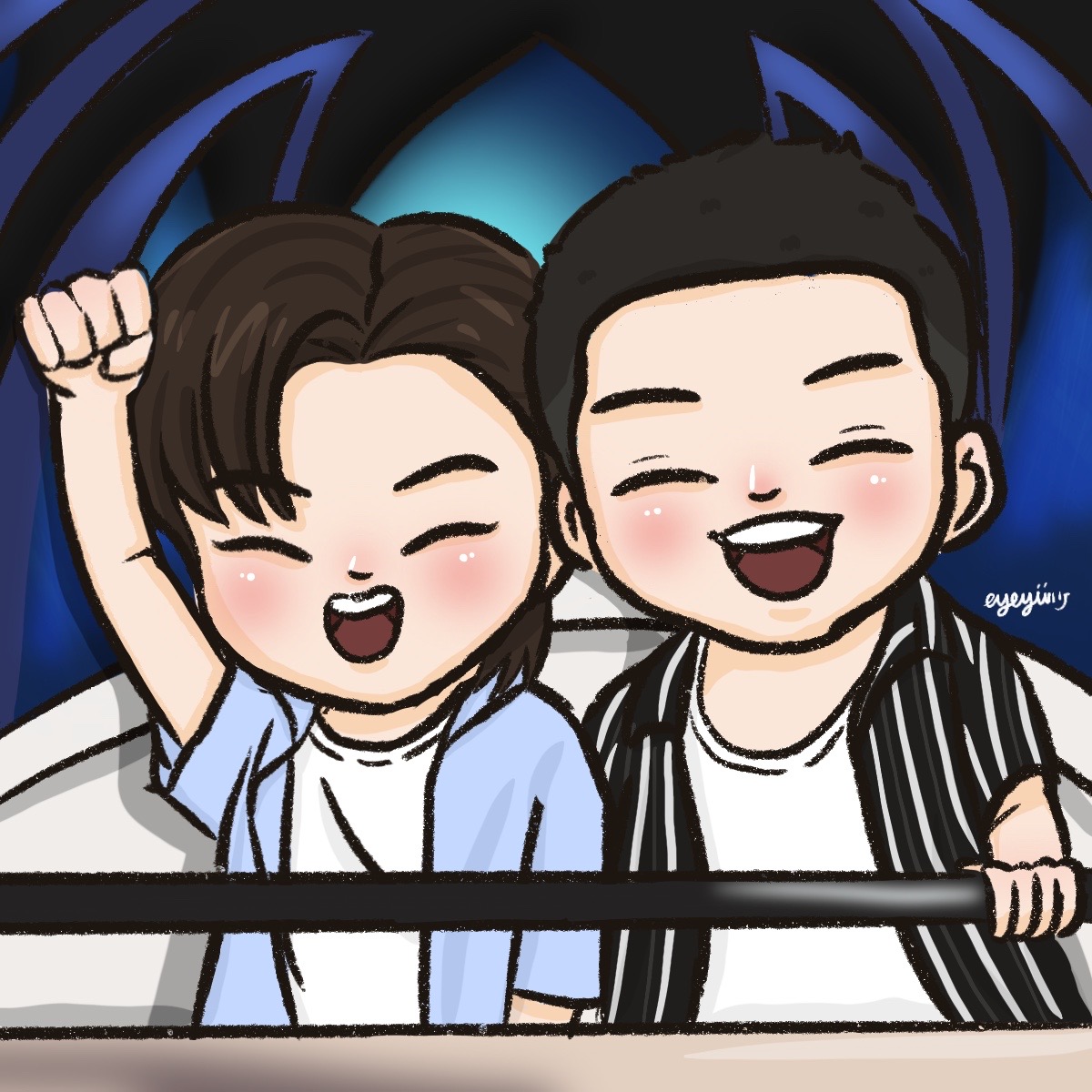 Day37
'🥰🥰'
#ฮ่องกงเขาโฮ่งเกินD2
#ต้าห์อู๋ออฟโรด #DaouOffroad 
#EyeyiixFanart