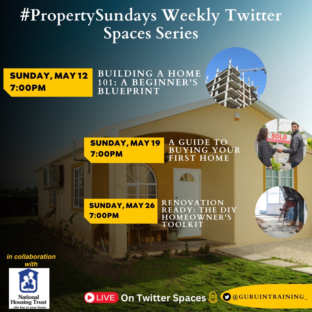 Happy to share that I will be doing a series of Twitter Spaces alongside @TheNHT.  #PropertySundays.

Did you know that up to 18 contributors can combine benefits to build their own 'neighborhood/community'? 😱

Lots more to share. Set a reminder 👇🏾

🧵