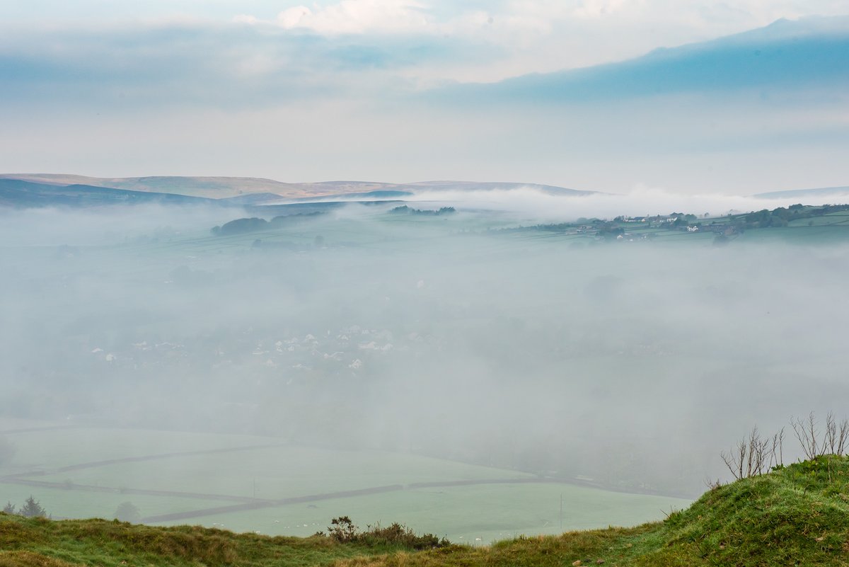 Cloud inversion over Oxenhope.