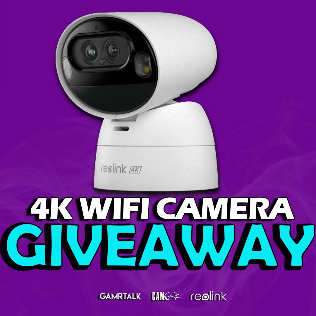 Who wants to win a 4K WIFI Security Camera? 🥳📸

We are giving away the Reolink Argus Track 4K Dual-Lens WIFI camera!

✨️How To Enter:

1️⃣ All you have to do is follow: 
@gamrtalk 
@ReolinkTech
@lastofcam

2️⃣ RT/Tag a friend!