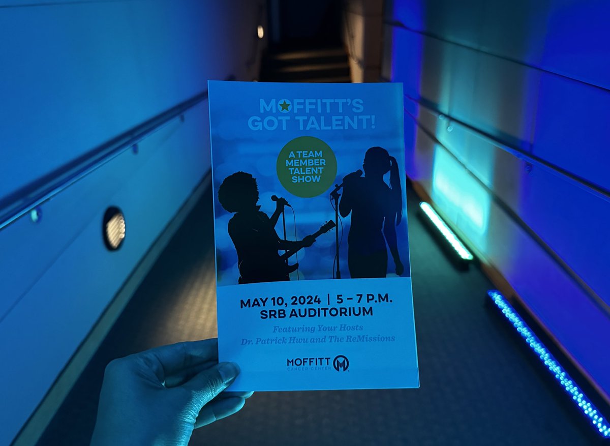 Our annual #MoffittsGotTalent is here! Tonight, some of our awesome team members will step into the spotlight, showcasing talents that extend beyond the realm of patient care.